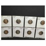 (8) PROOF NICKELS: 1968S- 2007S