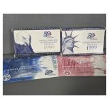 1999 PROOF SET, QUARTER SET,  P&D MINT SET