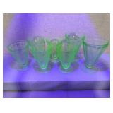 GREEN DEPRESSION GLASS - URANIMUM