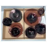 MORROCAN AMETHYST GLASS DISH SET