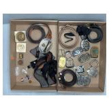 BELT BUCKLES AND PINBACKS