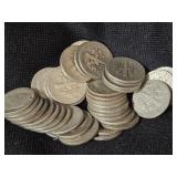 (39) SILVER ROOSEVELT DIMES 1950