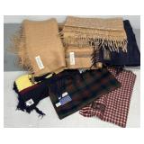GROUP OF WOOL SCARVES