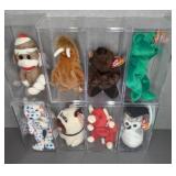 9 BEANIE BABIES IN CASES