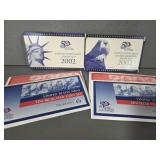 2002 PROOF SET, QUARTER  SET, MINT SETS (2)
