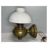 WALL MOUNT ELECTRIFIED OIL LAMP