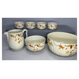 HALL POTTERY JEWEL TEA  AUTUMN LEAF DISHES
