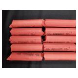 $5 OF ROLLED WHEAT PENNIES