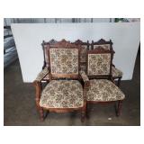 ANTIQUE EAST LAKE CHAIRS (5)