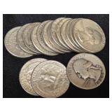 $4 OF WASHINGTON SILVER QUARTERS