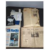 OLD NEWSPAPERS, MAGAZINES