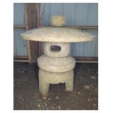 GRANITE JAPANESE LANTERN GARDEN STATUE, 5PC.