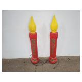 BLOWMOLD NOEL CANDLES (2)