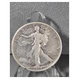 WALKING LIBERTY HALF DOLLAR 1918