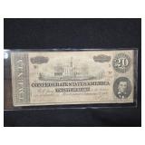 CONFEDERATE STATES OF AMERICA $20 BILL 1864