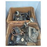 ANTIQUE CANDLESTICK AND DESK PHONES