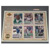 1992 UPPER DECK FOOTBALL UNCUT SHEET