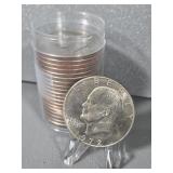 (20) EISENHOWER DOLLAR COINS - 1972