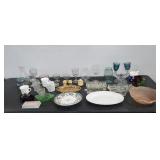 CANDLESTICKS, GLOBES, JARS