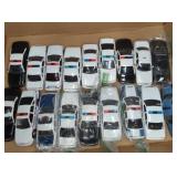 (18) MISC ROAD CHAMPS POLICE DIECASTS