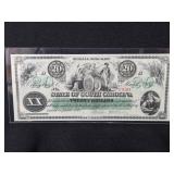SOUTH CAROLINA $20 BILL  1872