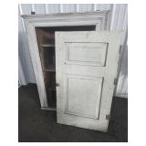 WOODEN BUILT IN CABINET W/ DOOR