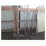 12 STICK TOOLS AND 4 FT. PLASTIC TABLE