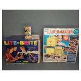 LITE BRITE AND EASY BAKE OVEN
