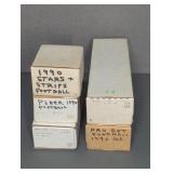 1990 FOOTBALL CARDS, FLEER, TOPPS, PROSET, S&S