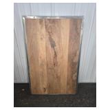 FOOLDING WOOD TABLE WITH METAL LEGS