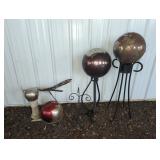 GARDEN DECORATIONS AND GAZINNG BALLS