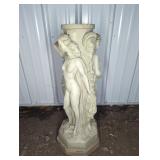 RESIN 3 GREEK WOMEN GARDEN STATUE BASE (NO TOP)