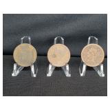 (1) 1838 & (2) 1851 US LARGE CENTS (X3)