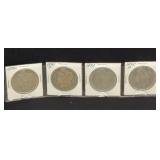 (4) MORGAN SILVER DOLLARS (X4)