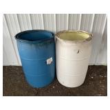(2) FOOD GRADE 55 GALLON DRUMS