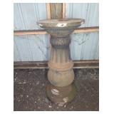 CAST IRON DECORATION BASE (CHIP AT BOTTOM)