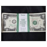 (100) SEQUENTIAL $2 BILLS 2007-A - UNCIRCULATED