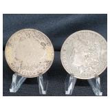 MORGAN SILVER DOLLAR 1885-O & 1886-O