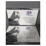 (2) 2007 SILVER STATE QUARTER SETS