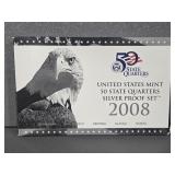2008 SILVER QUARTER PROOF SET