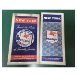 2 SOCONY ROAD MAPS - 1938 & 1940