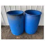 (2) FOOD GRADE 55 GALLON DRUMS