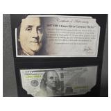 2017 $100 5 GRAM SILVER CURRENCY STRIKE BILL &