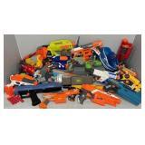 LARGE GROUP OF NERF GUNS & ACCESSORIES