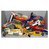 LARGE GROUP OF NERF GUNS & ACCESSORIES