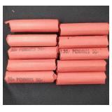 $5 OF ROLLED WHEAT PENNIES