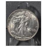 WALKING LIBERTY HALF DOLLAR 1942