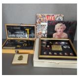 OLYMPIC SPONSOR PINS, MARILYN MONROE CALENDAR