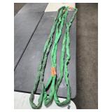 (3) USED POLY  ROUND SLINGS 5300 LBS, 82" LONG
