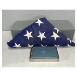 AMERICAN FLAG WITH MASON BIBLE
